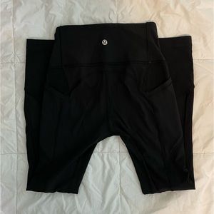lululemon All the Right Places cropped leggings, black, size 2